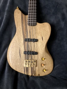 "Black Corina" - handbuilt, custom specs and unique J bass guitar - Picture 1 of 10