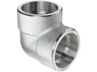90-DEGREE ELBOW 1" Class 3000, 304 Stainless Steel Socket Weld Pipe Fitting - Image 1 of 4
