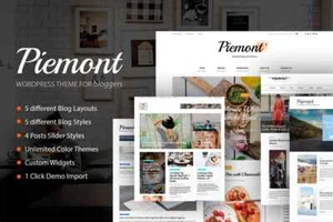 WordPress Premium Theme Piemont - Travel & Lifestyle WordPress Blog theme - Picture 1 of 1