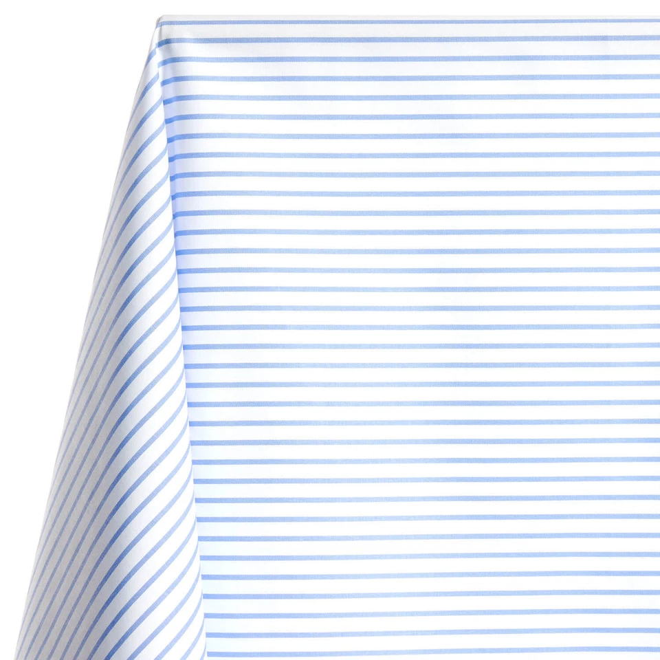 Tela de popelina para camisas a rayas suave de 1/4" - 58/60" por yarda Foto 1 de 1