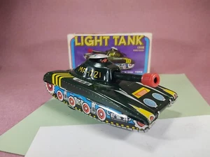 MF 721 China Military LIGHT TANK + Sound Tin Friction Toy Model MIB`78 RARE! - Picture 1 of 17