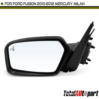 Espejo retrovisor negro con luz de charco de ajuste eléctrico para conductor Ford Fusion 10-12 Mercury Foto 1 de 4