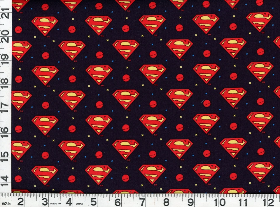 CAMELOT DC Comics Superman Quilting & Sewing Fabric by Yard #547