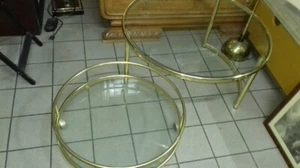 Vintage Coffee Table portabottiglie brass - Foto 1 di 2