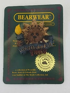 Boyds Bears Bearwear Ms Libearty Pin - Loyal Order FOB 98 - Teddy Bear - Picture 1 of 3