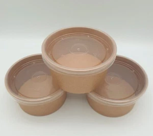 Essen Imbiss Behälter Einweg Mit Klarer Deckel 12/35.5ml Wannen Takeout Boxen - Bild 1 von 11