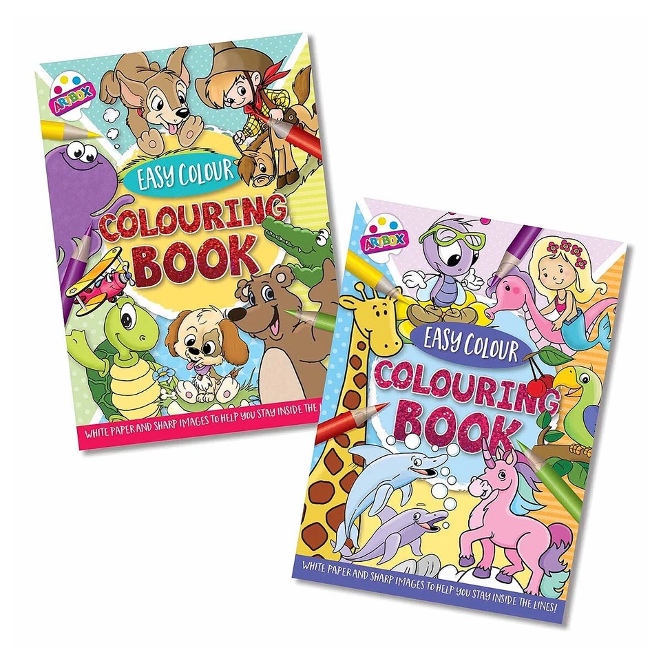 ArtBox A5 Superior Colouring Book 80 GSM Fun Games Kids Children Fun Activity - Image 1 of 1