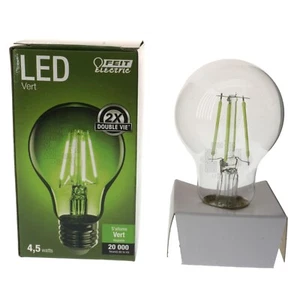 Feit Electric A19/TG/LED Green Filament LED Light Bulb, 4.5 Watt, 120V E26 - Picture 1 of 14