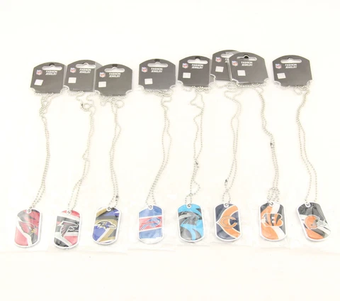 NFL Football Team Licensed Dynamic Dog Tag Pendant Necklace Cover