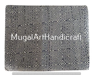 Indian Kantha Quilt Bedspread Throw Double Size Cotton Blanket Hand Block Print - Picture 1 of 6