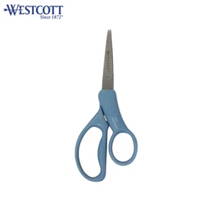 Westcott 5" 127mm Antimicrobial Scissors blue green for kids craft activity - Picture 1 of 5