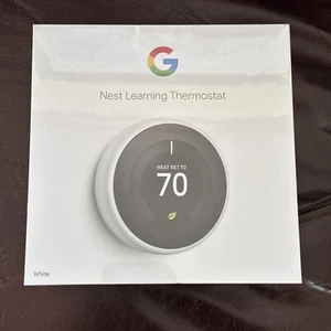SEALED Google Nest 3rd Gen Learning Thermostat. BRAND NEW - Picture 1 of 7