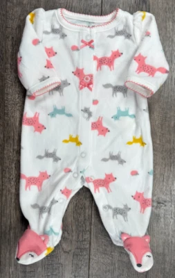 Ropa para bebé niña nuevo sin etiquetas niño Mine Carter's prematuro polar con patas de zorro conjunto Foto 1 de 3