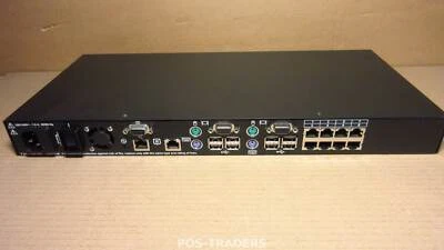 IBM 1735-1GX 2X8 Local Console Manager KVM Switch 8-Port 1U 39M2877 - Bild 1 von 3