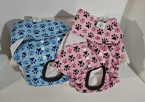 CuteBone 2 Female Dog Washable Diapers With Tail Hole Large - Picture 1 of 3