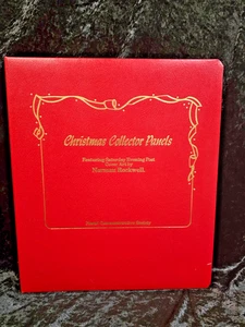 CHRISTMAS COLLECTOR POSTAL PANELS "NORMAN ROCKWELL" COVER ART   57 PANELS - Picture 1 of 19