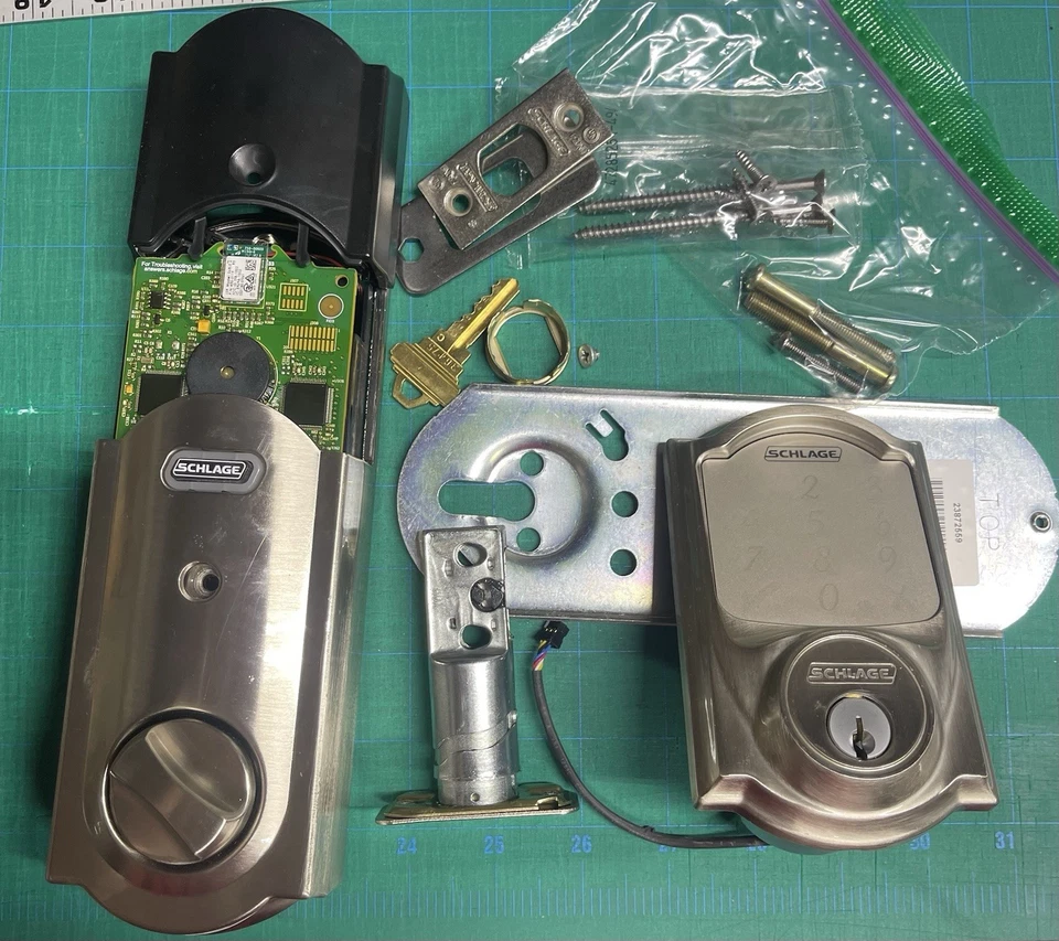 SCHLAGE BE479AA Smart Deadbolt - Níquel satinado - Compatible con Homekit Foto 1 de 1