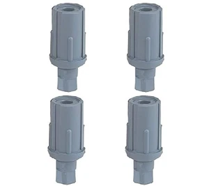 DuraSteel Piedini Proiettili in Plastica Regolabili per Tubi O.D 1-5/8", Set di 4 - Foto 1 di 3