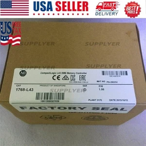 Neu fabrikversiegelt AB 1768-L43 CompactLogix L43 Controller 1768L43 USA kostenlose Steuern - Bild 1 von 1