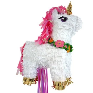 Einhorn-Pinata für Kinder Unicorn zum Befüllen mit Süßigkeiten Einhörner-Pinata - Bild 1 von 2