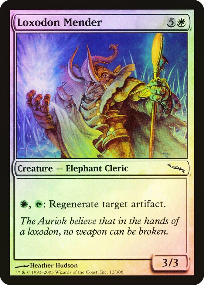MTG FOIL Loxodon Mender  - Mirrodin #012 - Image 1 of 1