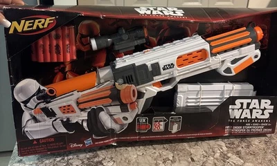 NERF Star Wars First Order Stormtrooper Blaster Hasbro With 6 Bullets 2015 NEW - Image 1 of 4