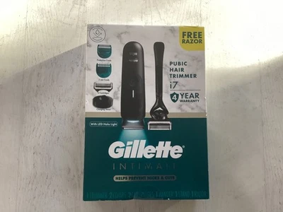 Gillette Intimate i7 Pubic Hair Trimmer + Free Razor (Prevents Nicks & Cuts) NEW - Image 1 of 2