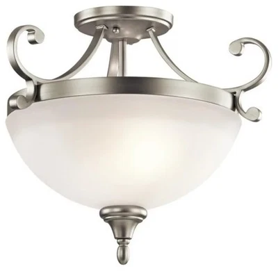 Luz empotrada Kichler Monroe con pantalla de acero grabado satinado níquel cepillado 43169 NI Foto 1 de 4