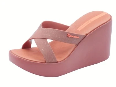 Ipanema 83646 High Fashion Slide Orange Sandali con zeppa alta per Donna in gomm - Imagen 1 de 3