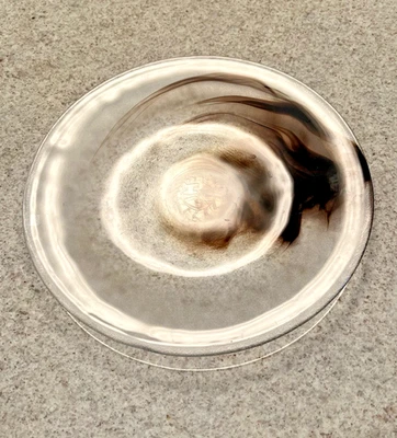 Kosta Boda Brown Swirl Glass Plate By Ulrica Hydman Vallien (11") - Image 1 of 4