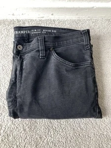 Pantalones de mezclilla Mustang True negros W40 L34 para hombre calce recto ajustado tiro medio - Imagen 1 de 16
