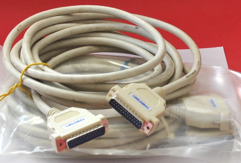 Two  20'-DB25 Male to Male 25 Pin Cable - Image 1 of 1