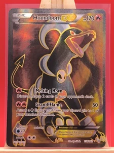 Houndoom EX 153/162 X & Y BreakThrough Ultra Rare Full Art Holo Pokemon Card - Picture 1 of 12