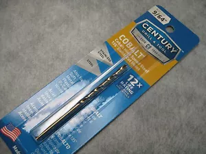 Century 9/64" Cobalt High Speed Drill Bit - Made in USA - Ships Fast! - Picture 1 of 5