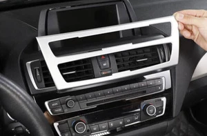 Fit For BMW F20 F21 F22 F23 Matte Silver Console AC Button Control Frame Trim - Foto 1 di 9