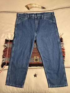 Jeans Levi's Carpenter 47 29 nuovo senza etichette blu utility denim etichetta 46 32 operaio - Foto 1 di 15