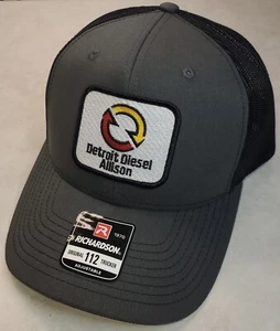 Detroit Diesel Allison Patch Richardson 112 Truckermütze Druckknopflasche anthrazit/schwarz - Bild 1 von 9