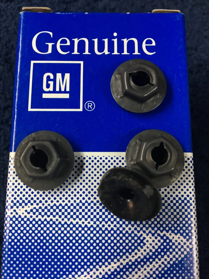 NOS GM 3/16" Emblem Molding Nuts (4) 61 62 64 65 66 67 68 69 74 77 Buick GS GSX - Image 1 of 1
