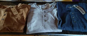 Cabelas Men's Short Sleeve Henley Button Cotton Shirt NWT 3 Colors Available - Picture 1 of 14