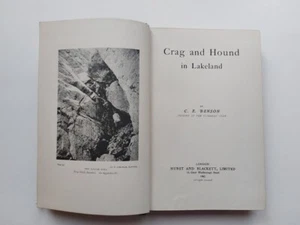 BERGSTEIGERKLETTERBUCH CRAG AND HUND IN LAKELAND BENSON 1. AUFLAGEN 1902 - Bild 1 von 3
