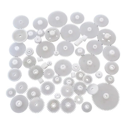 58Pcs Modulus 0.5 Assortment DIY RC Car Robot Toy Motor Upgrade Plastic Gear - Image 1 of 4