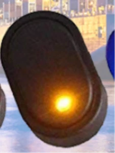 MARINE 12V 30A WATERPROOF SPST ON/OFF ROCKER SWITCH-YELLOW LED - Picture 1 of 5