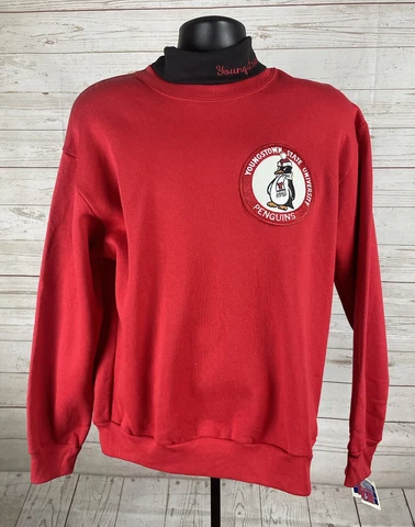 Youngstown State Vintage Sweatshirt Adult Large Turtleneck Red Sweater New ST52 Cover