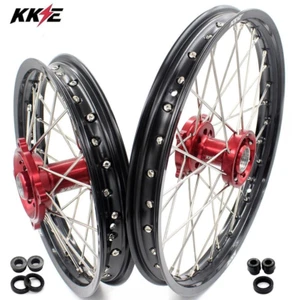 KKE 17/14'' Big Kid's Wheels Rims Fit Honda CR80R 1993-2002 CR85R 2003-2007 Red - Picture 1 of 12