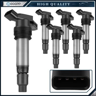 ECCPP 6 bobinas de encendido para Volvo S80 2007-2014 3,2 L L6 2008-2010 Volvo V70 Foto 1 de 4