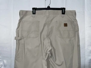 Carhartt Men’s B151-TAN Dungaree Fit Pants 40x32 Work Or Casual - Picture 1 of 12