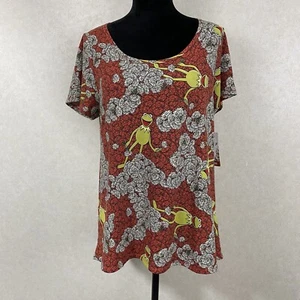 LuLaRoe Disney Classic T L Kermit The Frog Floral Flowers Daisies Tunic top NEW - Picture 1 of 7