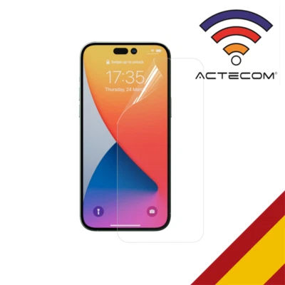 ACTECOM Protector Pantalla Hidrogel Antiarañazos TPU para Iphone 15 6,1"