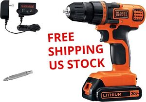 20V MAX Cordless Drill and Driver, 3/8 Inch, With LED Work Light