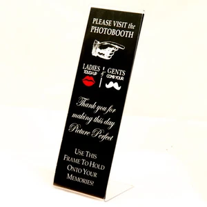 100 plastic Photo Booth Frames with Inserts 2x6 slanted L photo strip Value pack - Picture 1 of 1